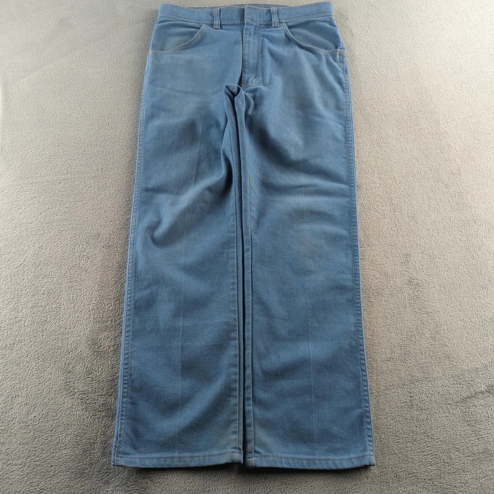 Vintage Wrangler Jeans 34x30 (Fits 32x29) Light Blue Straight Made USA 90s